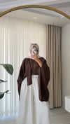 Fularlı Bluz Kahverengi 