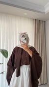 Fularlı Bluz Kahverengi 