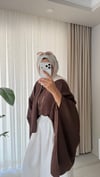 Fularlı Bluz Kahverengi 