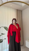Fularlı Bluz Kırmızı