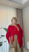 Fularlı Bluz Kırmızı