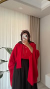 Fularlı Bluz Kırmızı