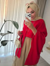 Fularlı Bluz Kırmızı