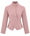Gold Düğme Detaylı Mesmerize Bluz Pembe