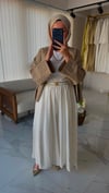 Keten Karışımlı Pantolon Ekru