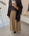Keten Karışımlı Pantolon Haki