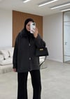 Kürklü Hırka Antrasit 