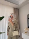 Liora Düğme Detaylı Takım Yeşil 