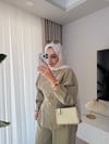 Liora Düğme Detaylı Takım Yeşil 