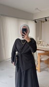 Mia Bağlamalı Etekli Takım Siyah 