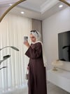 Noya Kuşaklı Takım Kahverengi 