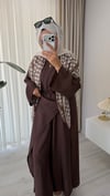 Noya Kuşaklı Takım Kahverengi 