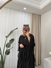 Ruffle Etekli Takım Siyah