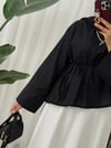 Rumi Vual Gömlek Siyah