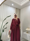 Sashe Etekli Takım Bordo