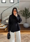 Siyah Bağcıklı Gömlek 