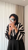 Siyah Çizgili Body 