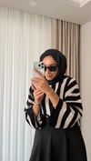 Siyah Çizgili Body 