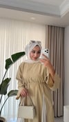Yırtmaç Detaylı Tunik Yeşil