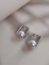 İnci Detaylı Küpe Silver