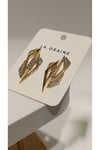 Zirkon Taşlı Gold Küpe