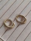 Zirkon Taşlı Gold Küpe