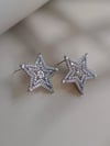 Zirkon Taşlı Yıldız Küpe Silver