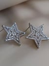 Zirkon Taşlı Yıldız Küpe Silver