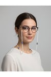 Beyaz Nazar Boncuklu Gözlük İpi