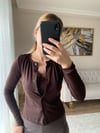 Kahverengi Dantel Atlet Detay İkili Takım