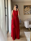 Kuşaklı Kırmızı Şık Tulum