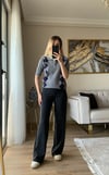 Siyah Oys Model Pantolon