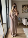 Vizon Beli Bağcıklı Fermuarlı Takım