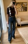 Yüksek Bel Kemerli Straight Jean