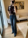 Yüksek Bel Kemerli Straight Jean