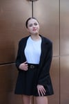 ETEKLİ SİYAH BLAZER