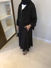 IŞILTILI ETEK CEKET TAKIM / SİYAH