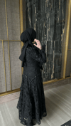 İTHAL DANTEL ELBİSE / SİYAH
