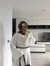LİHEL KETEN ELBİSE / BEYAZ