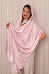 Aura Pembe İpek Şal