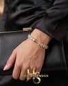 Gold Heart Diamond Bileklik