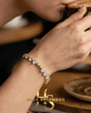 Gold Heart Diamond Bileklik