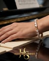 Gold Heart Diamond Bileklik