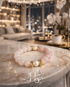 Rose Pearl – Pembe Kuvars & İnci Bileklik