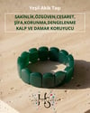 Yeşil Akik Doğaltaş Bileklik 