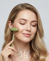 Yeşim Doğal Taş 2'li Set – Face Roller + Gua Sha Taşı
