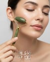 Yeşim Doğal Taş 2'li Set – Face Roller + Gua Sha Taşı