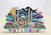 Ahşap İstanbul Temalı Magnet - Model 1