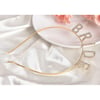 Altın Gold Renk Bekarlığa Veda Kristal Taş Bride Tacı İthal 16x10 cm