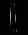 Burgulu Kuşbaşı Şişi - Metal - Kalın Kare - 50 cm